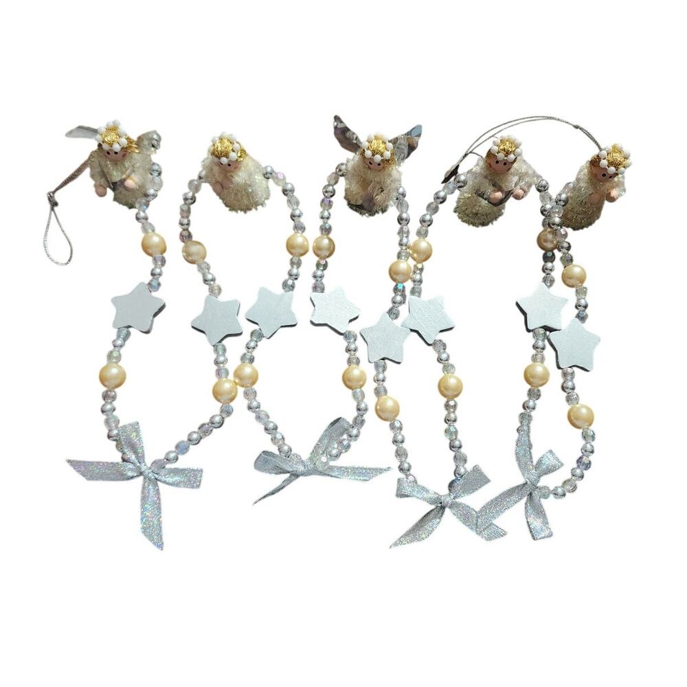 Avon Christmas Angel and star garland vintage 6 ft
